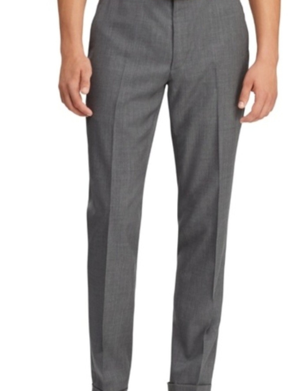 Lauren Ralph Lauren Mens Gray 100%Wool Dress Pants Size 48W/32L